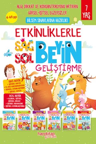 Etkinliklerle Sağ Beyin Sol Beyin Geliştirme (7 Yaş), 6’lı Set - Canan Öztürk